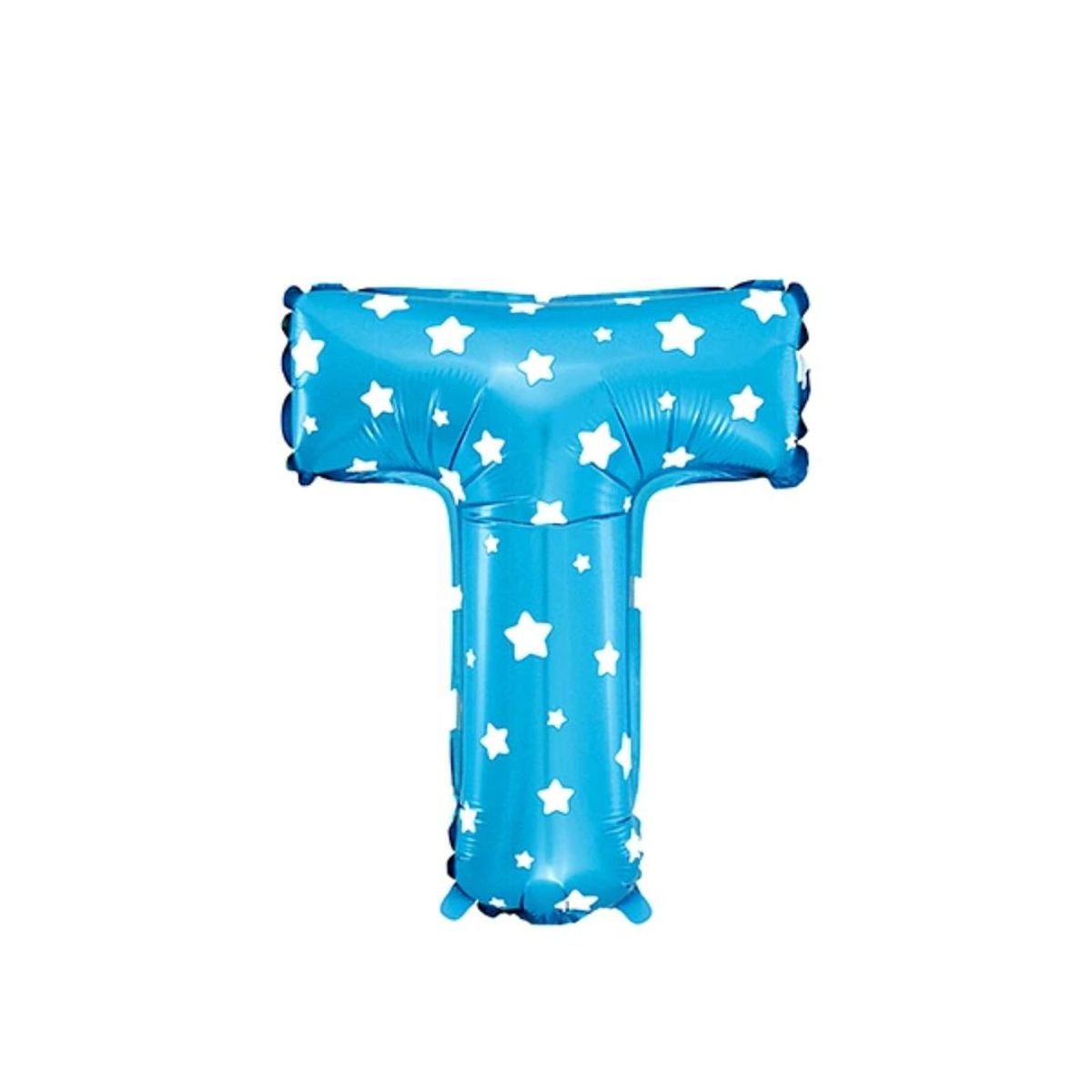 GENERICO - Globo letra "T" Azul 16 Pulgadas