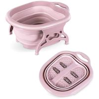 Bañera plegable masajeador para pies portátil