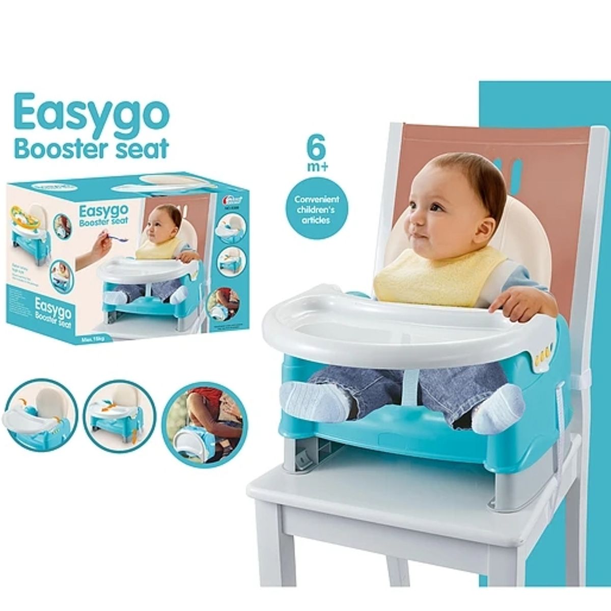 KIDSCOOL - Silla Elevador Easy Azul