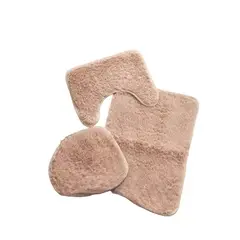 GENERICO - Set De Baño 3 Piezas Alfombras Peludas Antideslizante