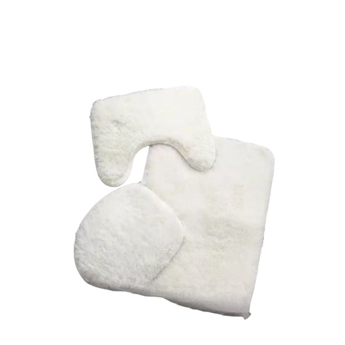 GENERICO - Set De Baño 3 Piezas Alfombras Peludas Antideslizante