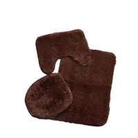 Set De Baño 3 Piezas Alfombras Peludas Antideslizante