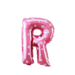 GENERICO - Globo letra "R" Rosa 16 Pulgadas