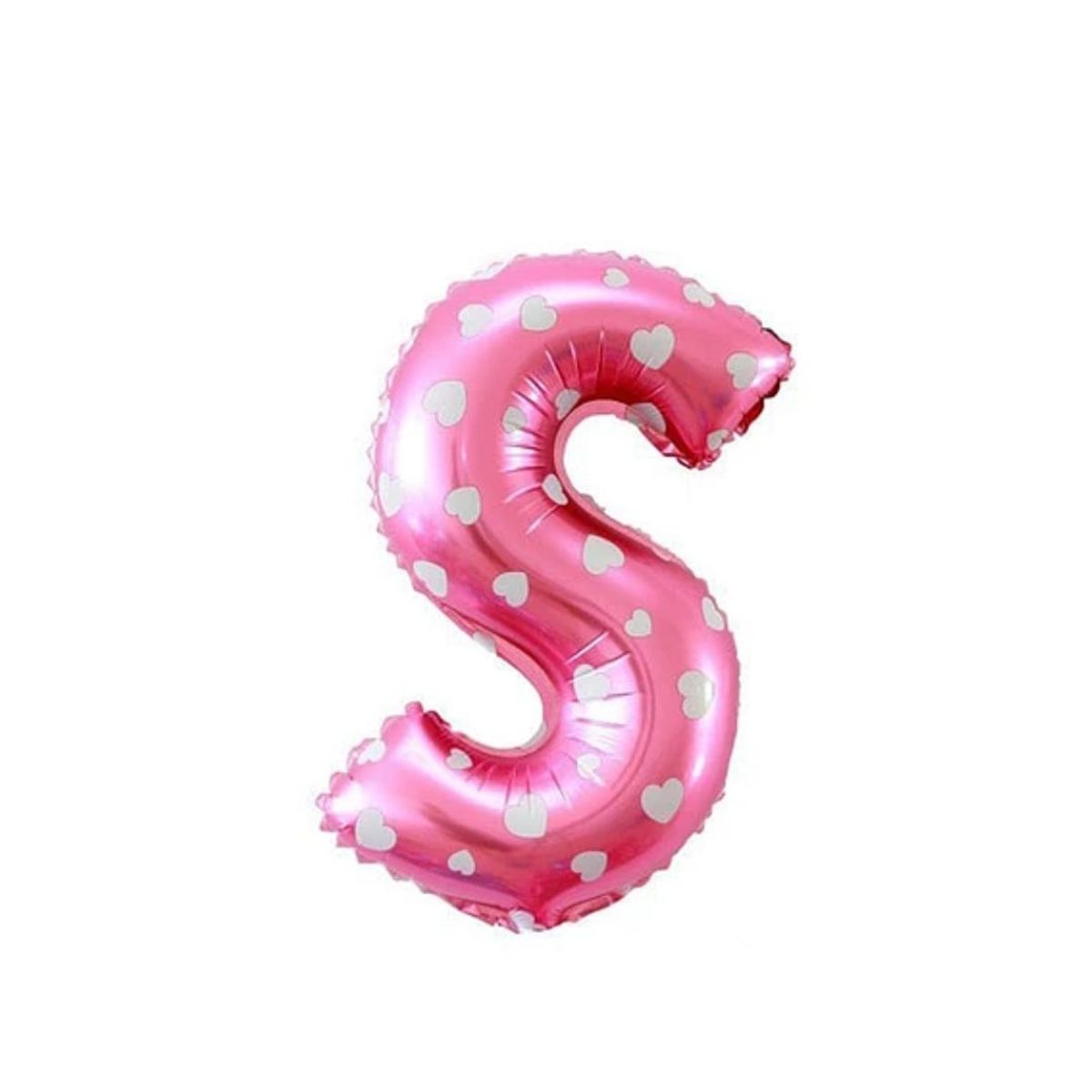 GENERICO - Globo letra "S" Rosa 16 Pulgadas