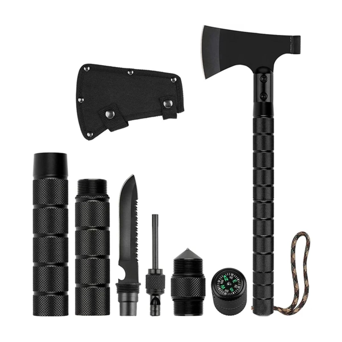 DEFENSOR FOREVER - Hacha Multifuncional Multiuso Plegable Para Camping Caza