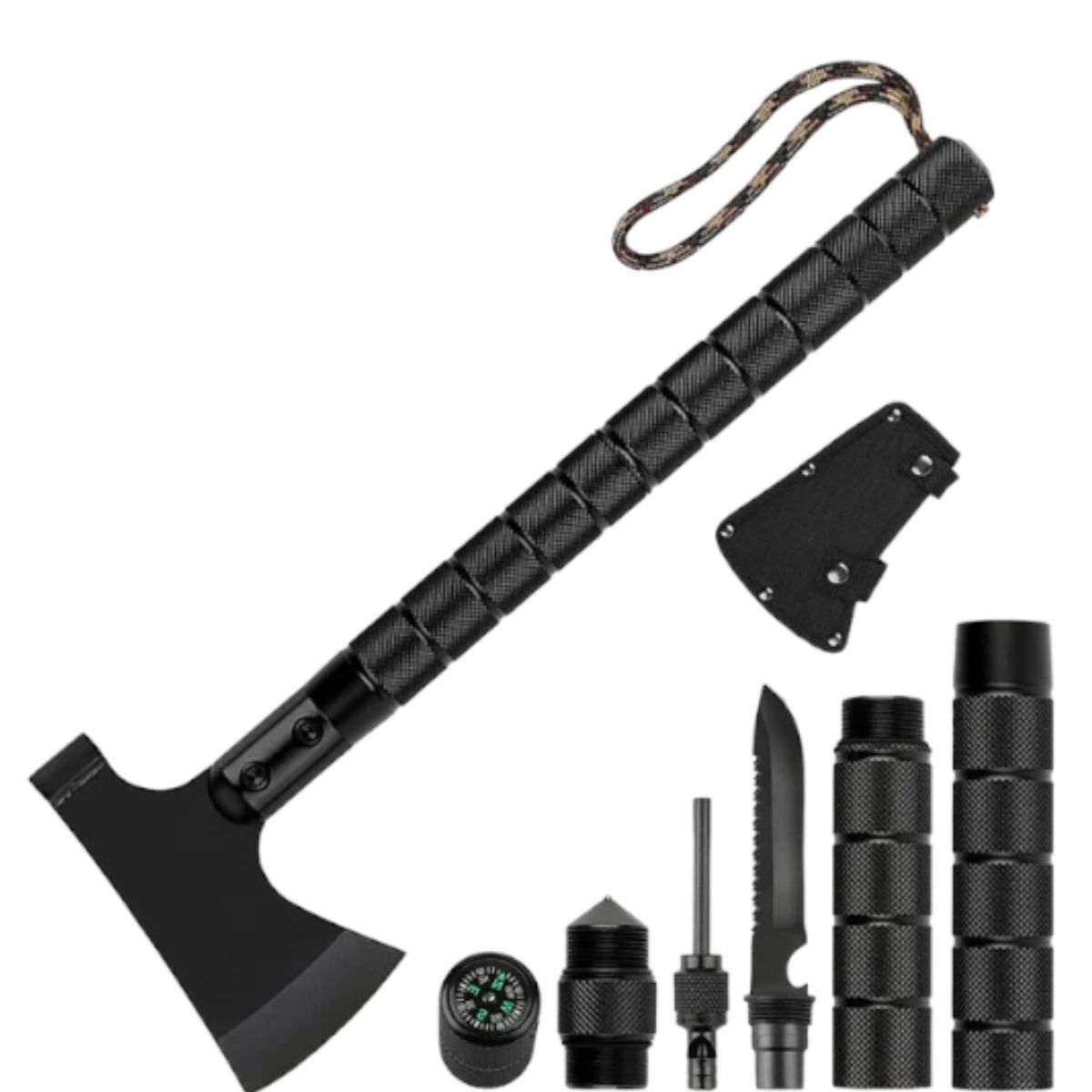 DEFENSOR FOREVER - Hacha Multifuncional Multiuso Plegable Para Camping Caza