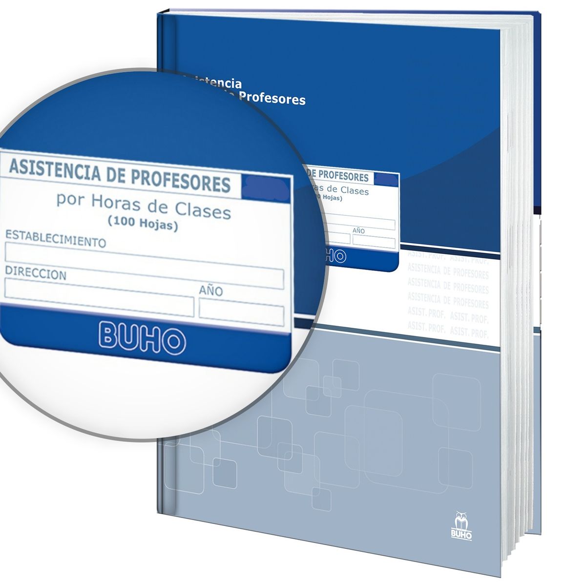 GENERICO - Libro Control Asistencia Profesor Por Horas Buho