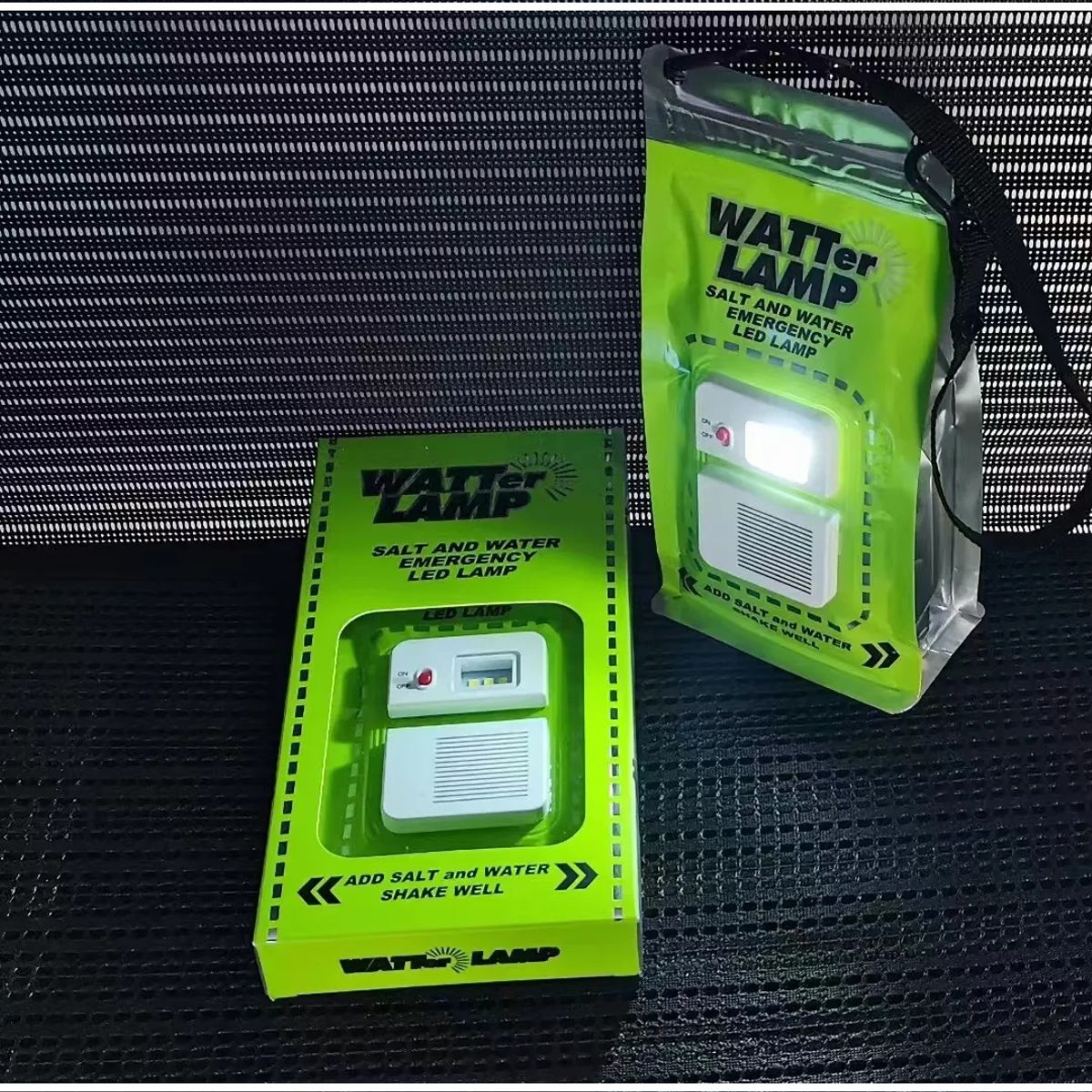 GENERICO - Lámpara Ecológica ante Terremotos,  Aventuras y Camping Funciona con Agua y Sal