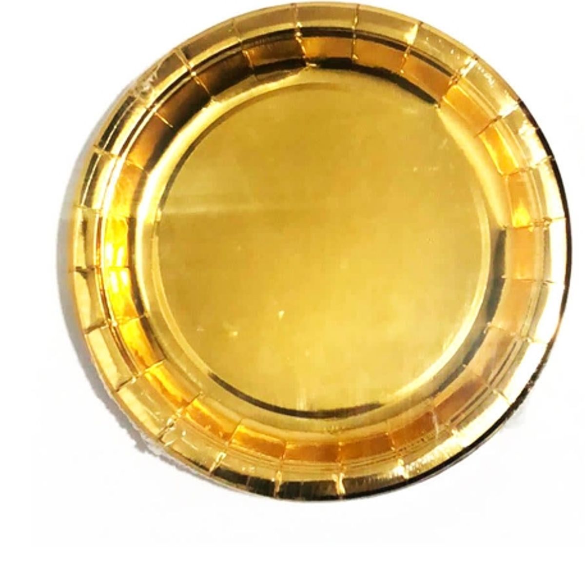 GENERICO - Plato Carton Dorado 18*18CM 20 Unidades