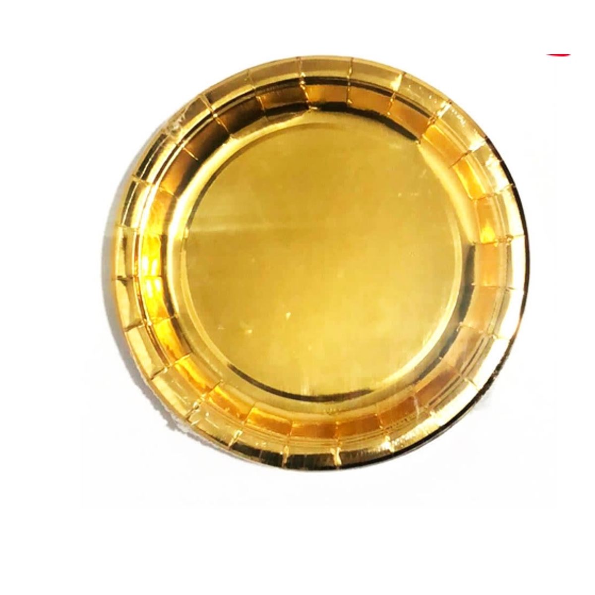 GENERICO - Plato Carton Dorado 18*18CM 20 Unidades