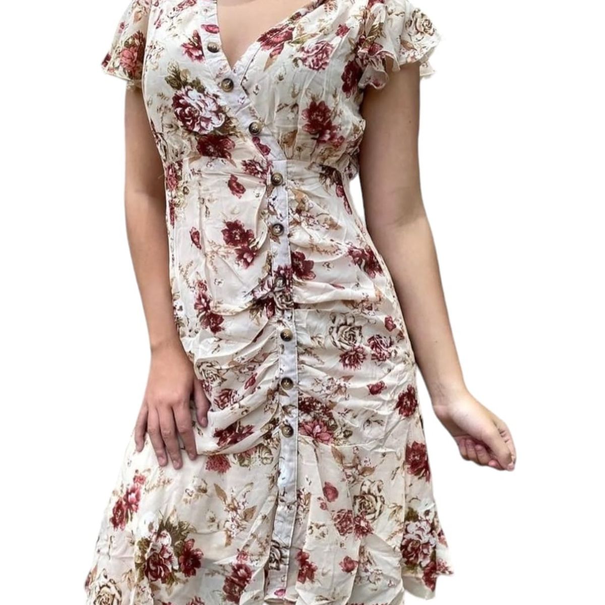 LUNA - Vestido De Mujer Semi Largo Fiesta Casual Estándar 8510