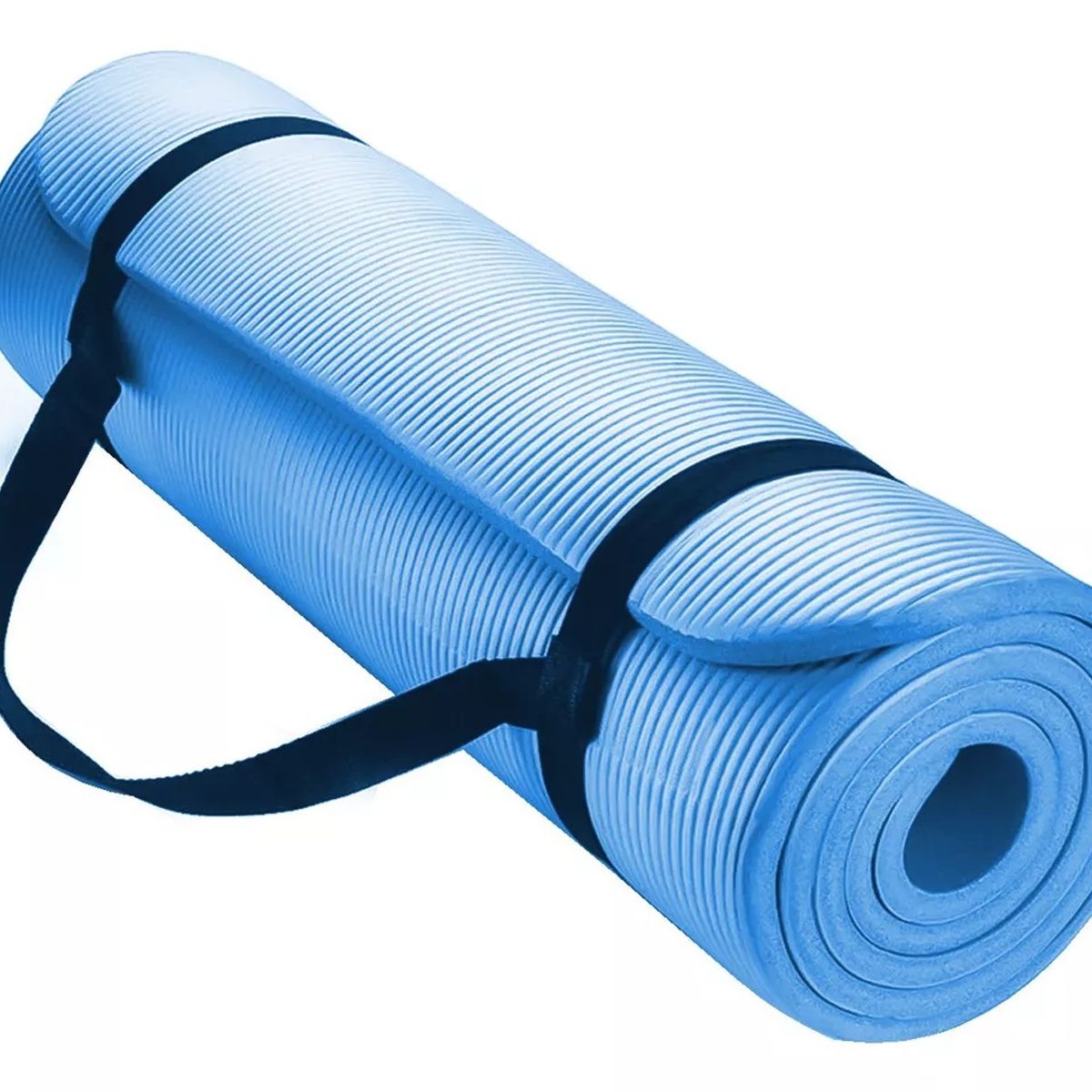 GENERICO - Mat Yoga 10 Mm Alfombra Resistente Gruesa Azul