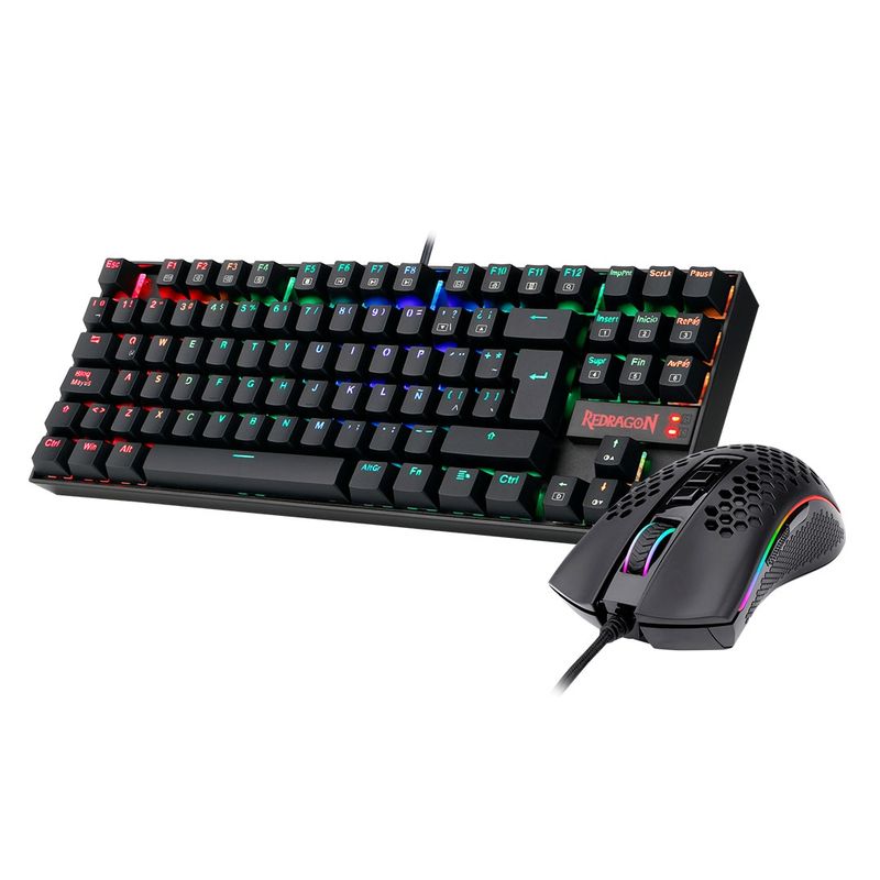 REDRAGON - Kit Redragon Teclado Kumara K552 Rgb Blue + Mouse  Storm Rgb