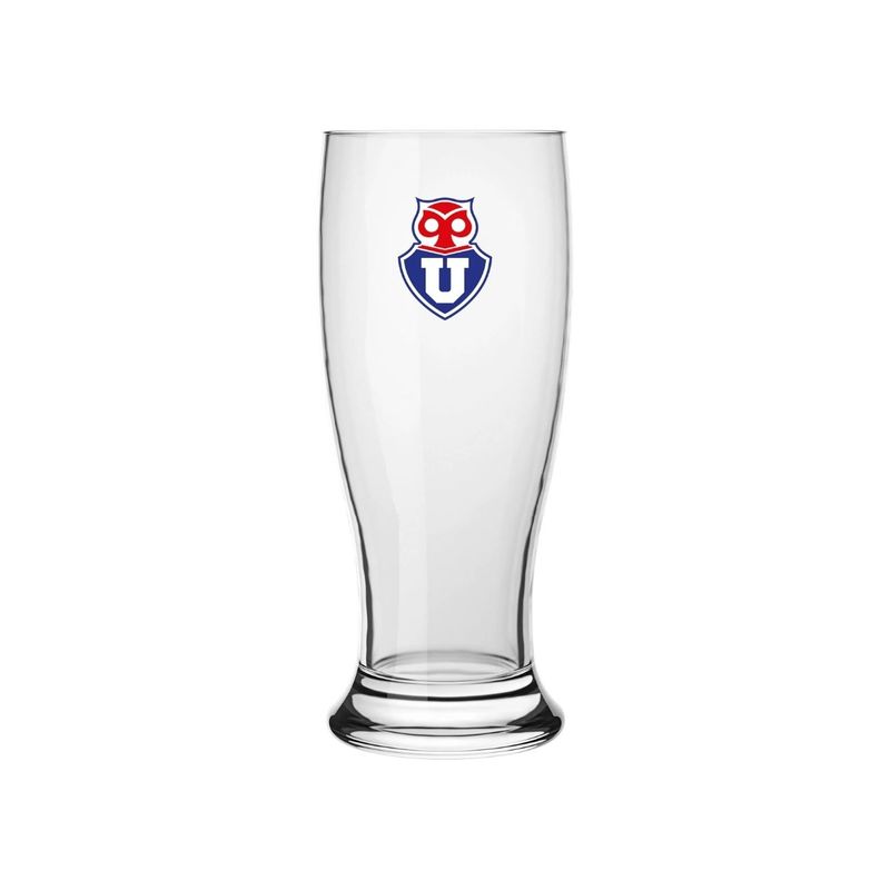 U DE CHILE - Vaso Cervecero de Vidrio 370 ml U de Chile U DE CHILE