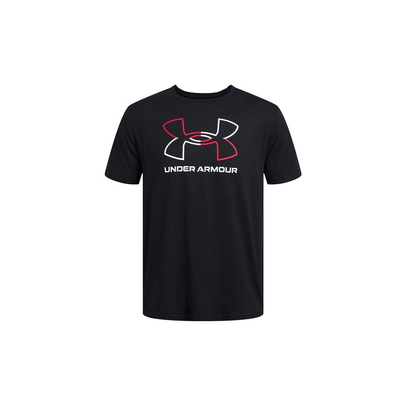 UNDER ARMOUR - Polera Manga Corta Foundation Hombre Negro Under Armour
