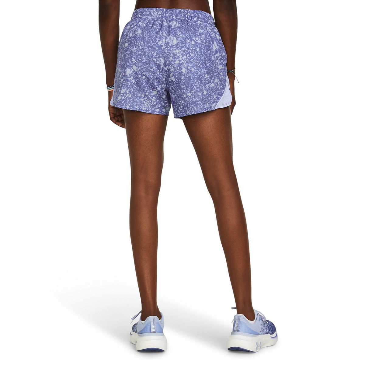 UNDER ARMOUR - Shorts UA Fly-By de 3" para mujer Morado UNDER ARMOUR