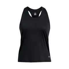 UNDER ARMOUR - Polera sin mangas Launch para mujer Negro