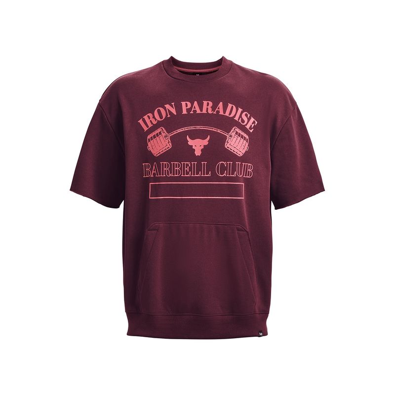 UNDER ARMOUR - Polerón Pjt Rck Gym Hwt Crew Rojo Hombre UNDER ARMOUR