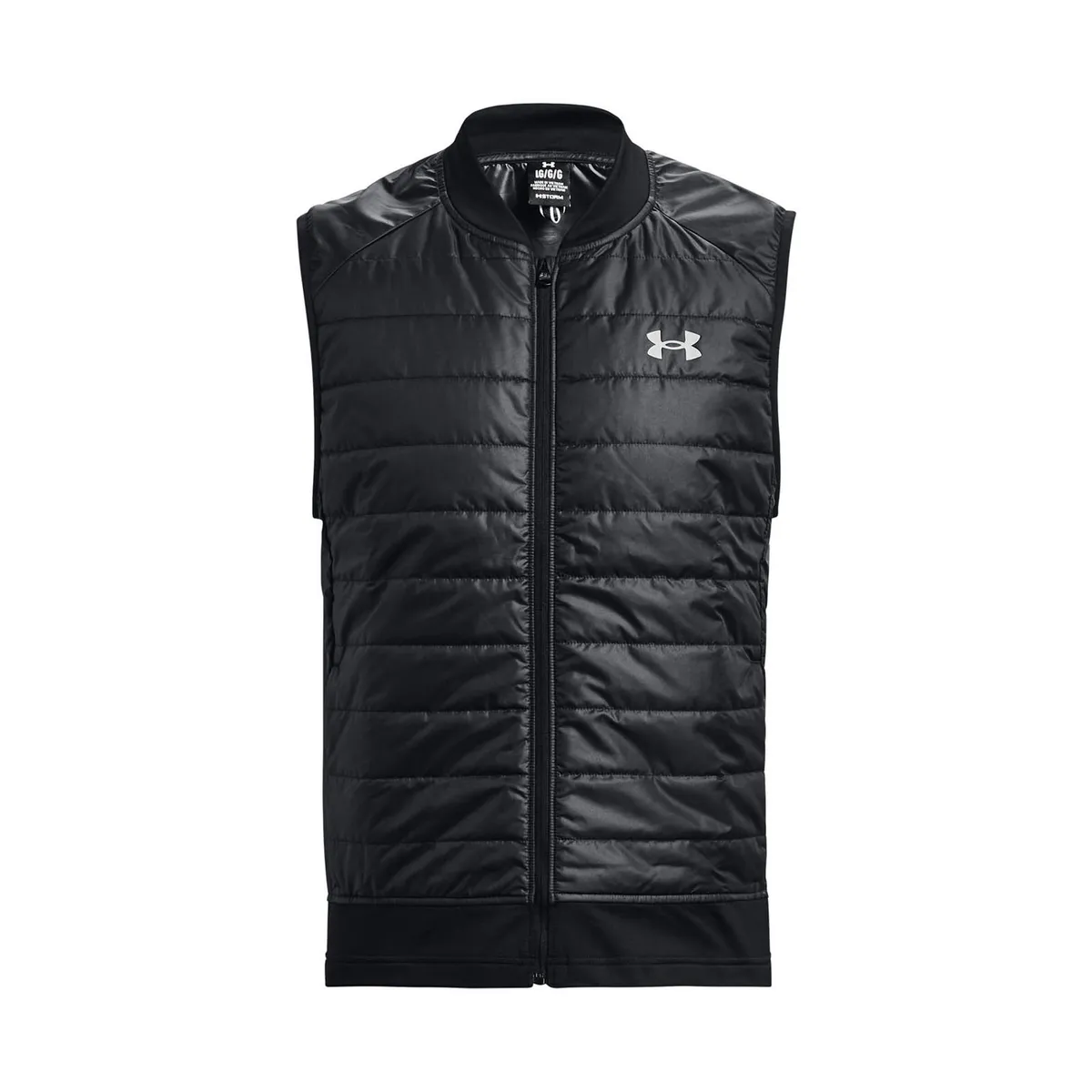 UNDER ARMOUR - Parka Sin mangas Running Hombre Launch Insulated Negro UNDER ARMOUR