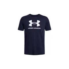 UNDER ARMOUR - Polera manga corta Sportstyle hmbre Azul UNDER ARMOUR.-
