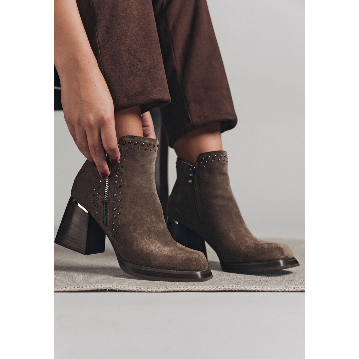 DEGAS - Botín Cuero Donna Taupe DEGAS