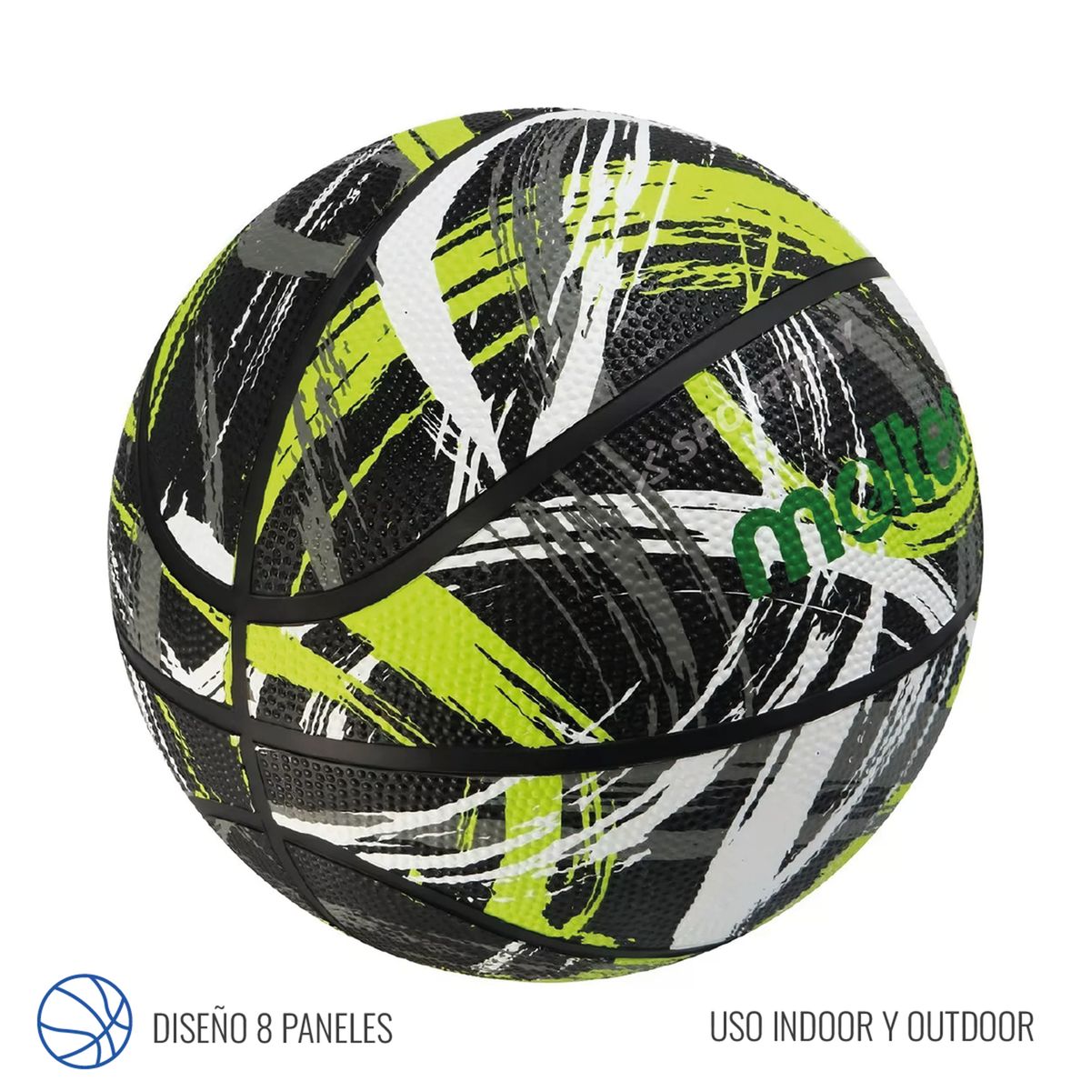 MOLTEN - Balon Basquetbol Molten BF1601 Amarillo/Negro Talla 7