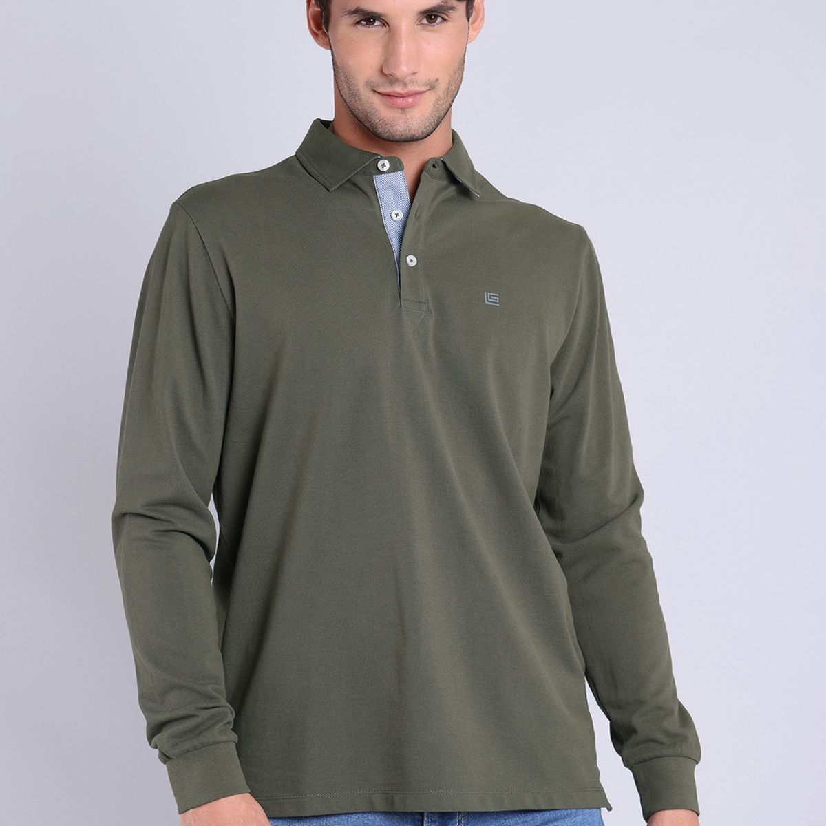 GUY LAROCHE - Polera ML Pique Guy Laroche GUY LAROCHE