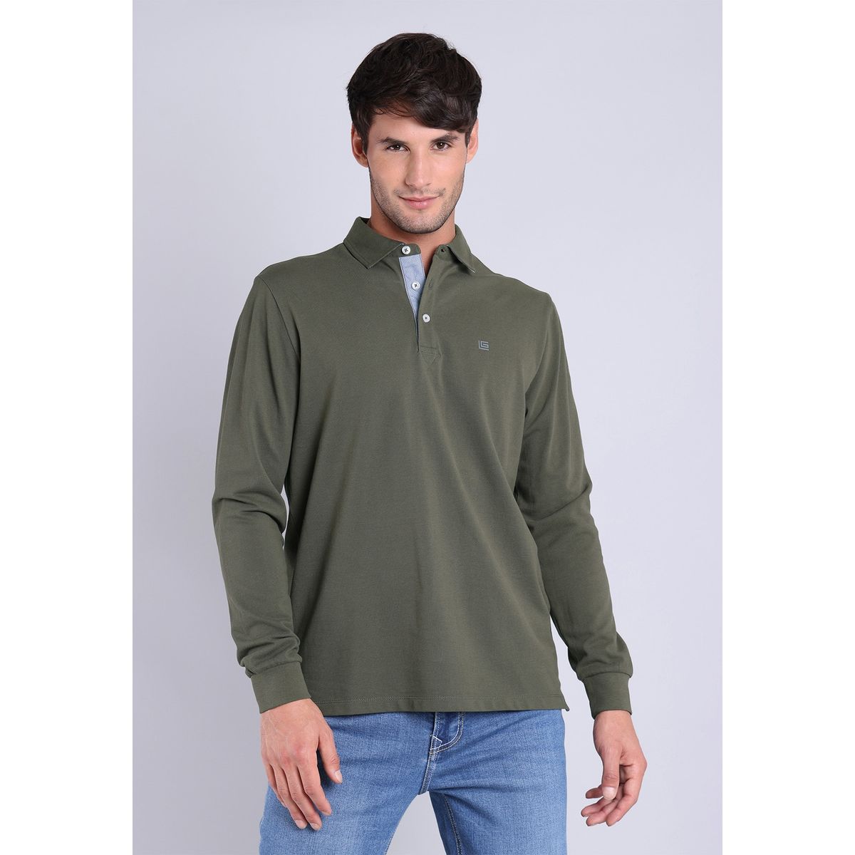 GUY LAROCHE - Polera ML Pique Guy Laroche GUY LAROCHE