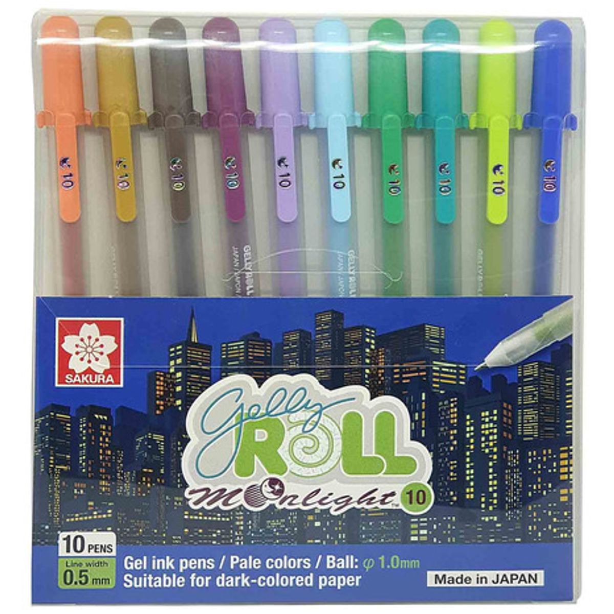 SAKURA - Lapiz Gel Gelly Roll Sakura  Moonlight 10 Col Earth