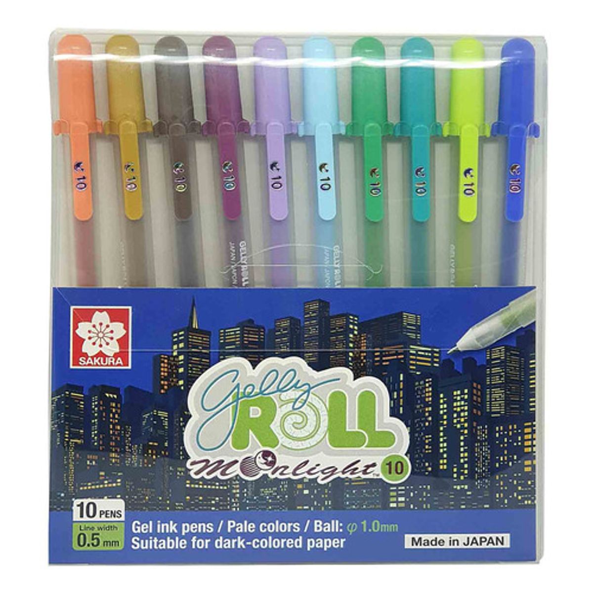 SAKURA - Lapiz Gel Gelly Roll Sakura  Moonlight 10 Col Earth