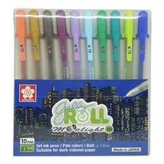 SAKURA - Lapiz Gel Gelly Roll Moonlight 10 Col Earth