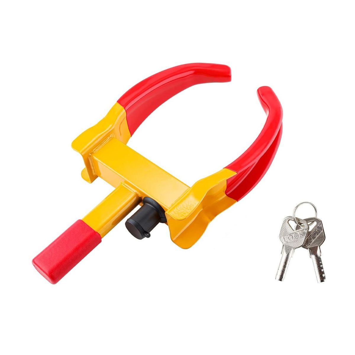 GENERICO - Traba Rueda Anti Robo Pitbull Auto Ajustable