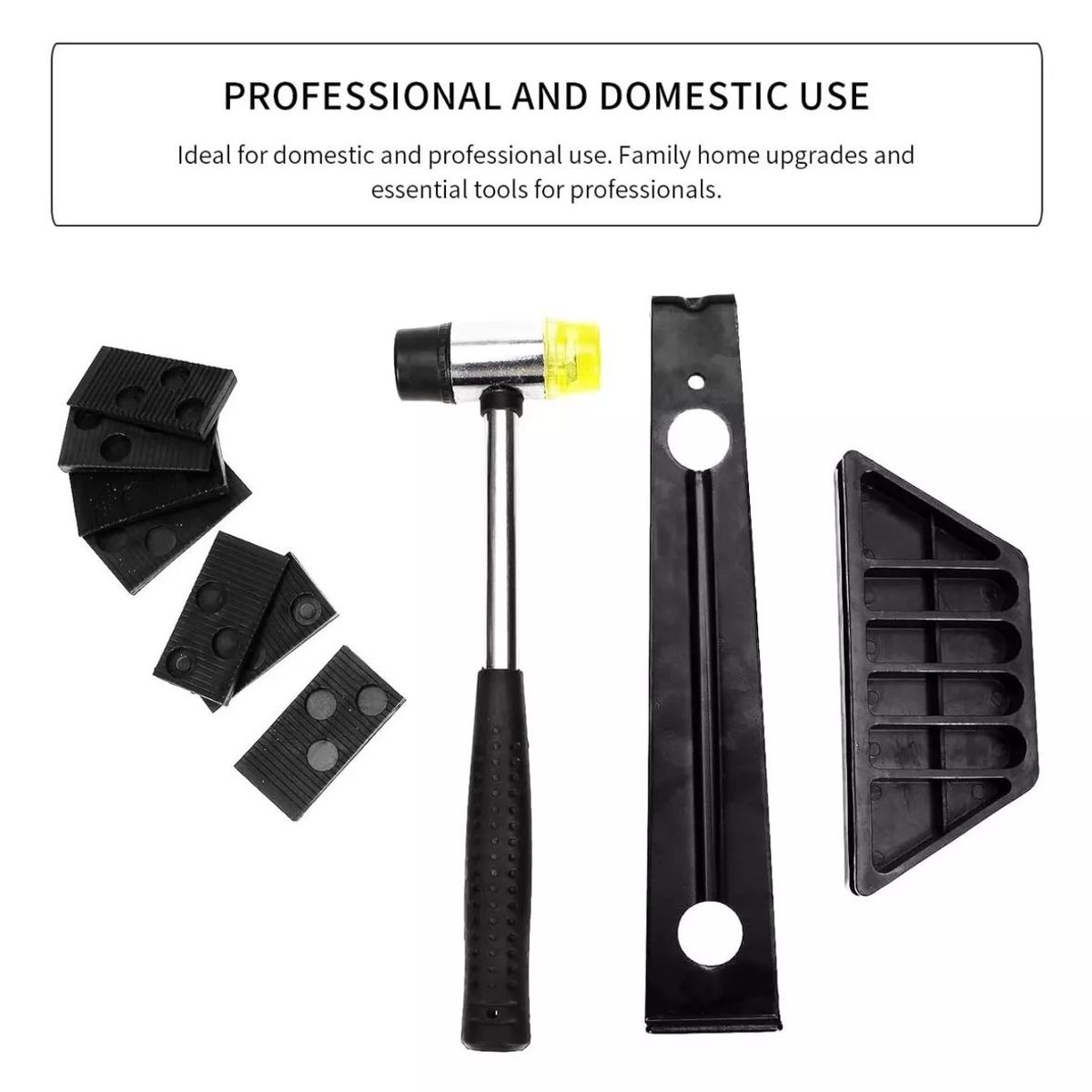 KUANGYE - Kit Instalación Piso Flotante Profesional Con Martillo Goma