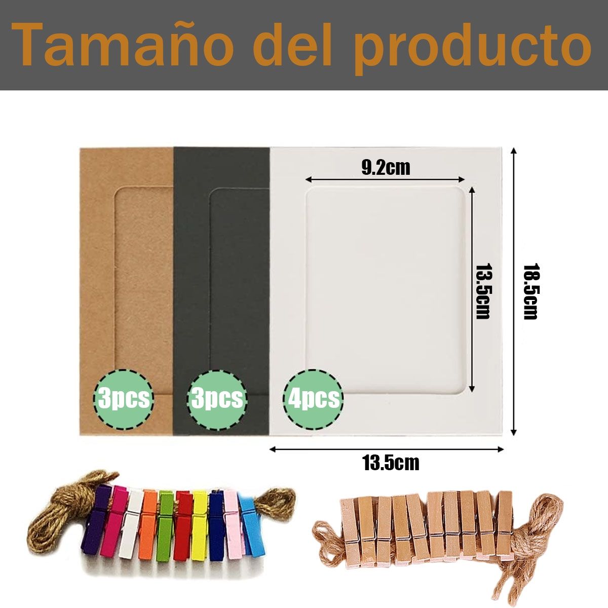 EDWINAYY - Marcos De Foto Set 10 Unidades Cuadros Decorativos 7pulgada