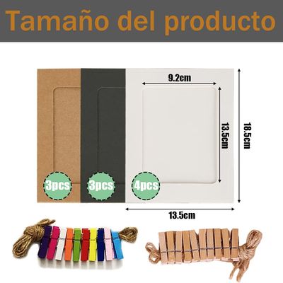 Imagen 2 del producto Marcos De Foto Set 10 Unidades Cuadros Decorativos 7pulgada