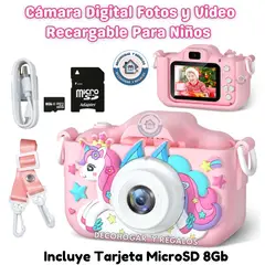 GENERICO - Cámara Juguete Niños Digital Fotos Video Infantil