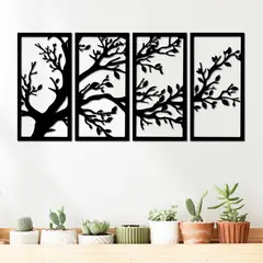 ELAB PROPIA - Set 4 Cuadros Arbol de la Vida 40x20cm c.u. - Madera Fun Republic