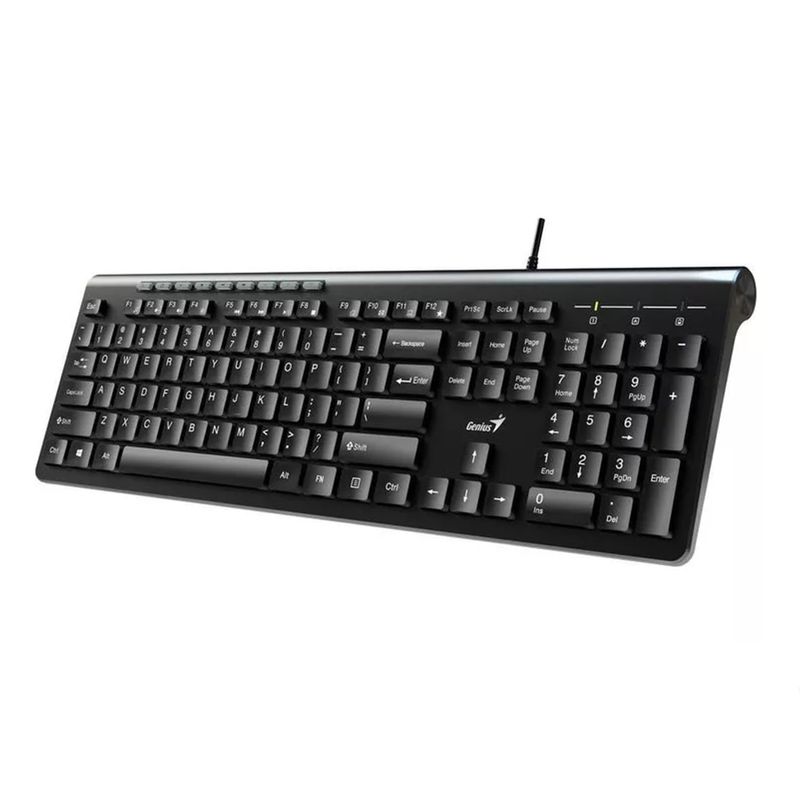 GENIUS - Teclado Genius Slimstar 230ii Usb Cableado Negro