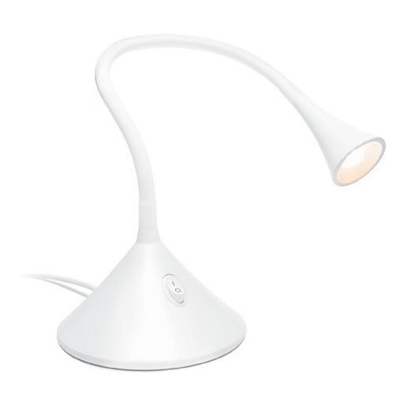 BP - Lámpara Escritorio Led Cobra Luz Cálida Blanco - Blanco