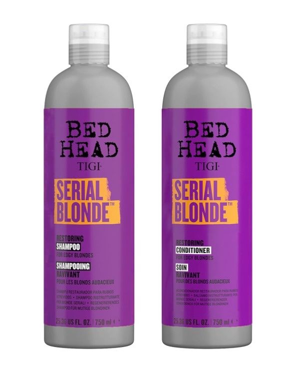 Pack 1 Shampoo y 1 Acondicionador Serial Blonde 750 ml c/u Bed Head - Tigi.-