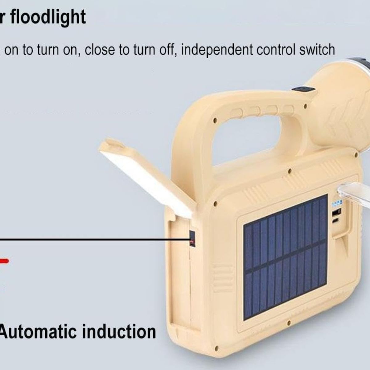 OEM - Linterna Multifunción De Mano Con Fuente De Luz Dual