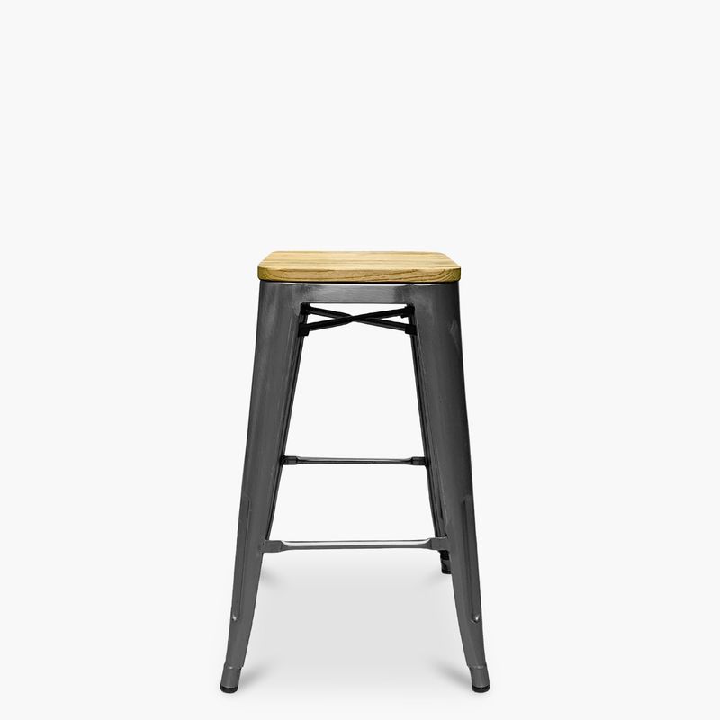 FORM DESIGN - Taburete Piso medio Tolix Madera Metal Form