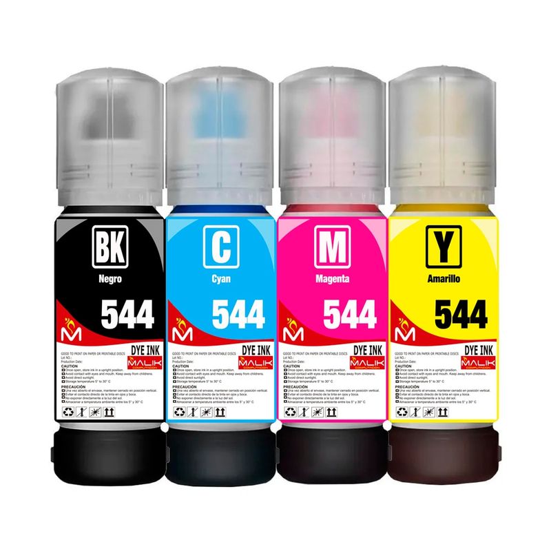 MALIK - Papel Adhesivo Glossy 135gm100hs4 Tintas para Epson L1300