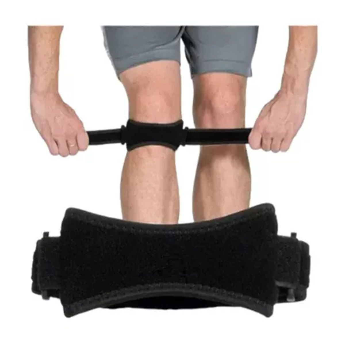 GENERICO - Pack 2 Menisqueras Neoprene Soporte Rotuliano Ajustable Kine