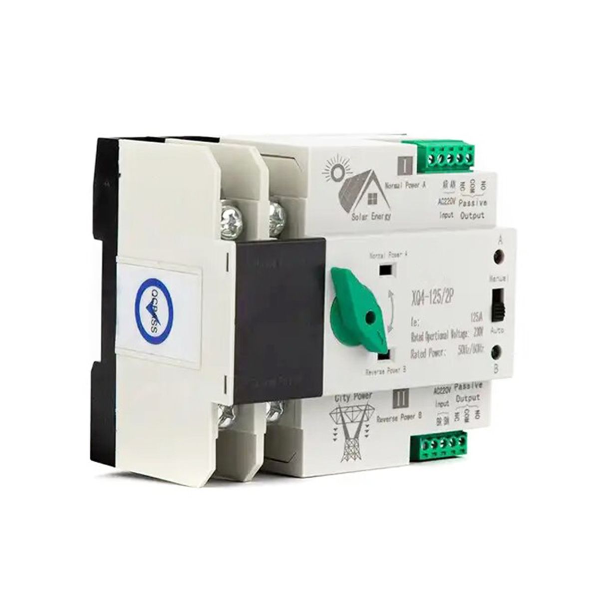 Interruptor Ats Transferencia Automática 125a Monofásico, marca SOLIOT - Foto 2