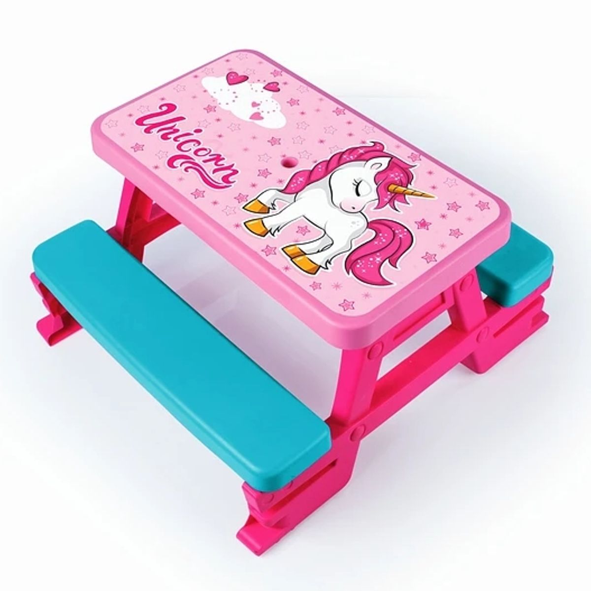 KIDSCOOL - MESA PICNIC UNICORNIO PARA 4 NIÑOS - 2518