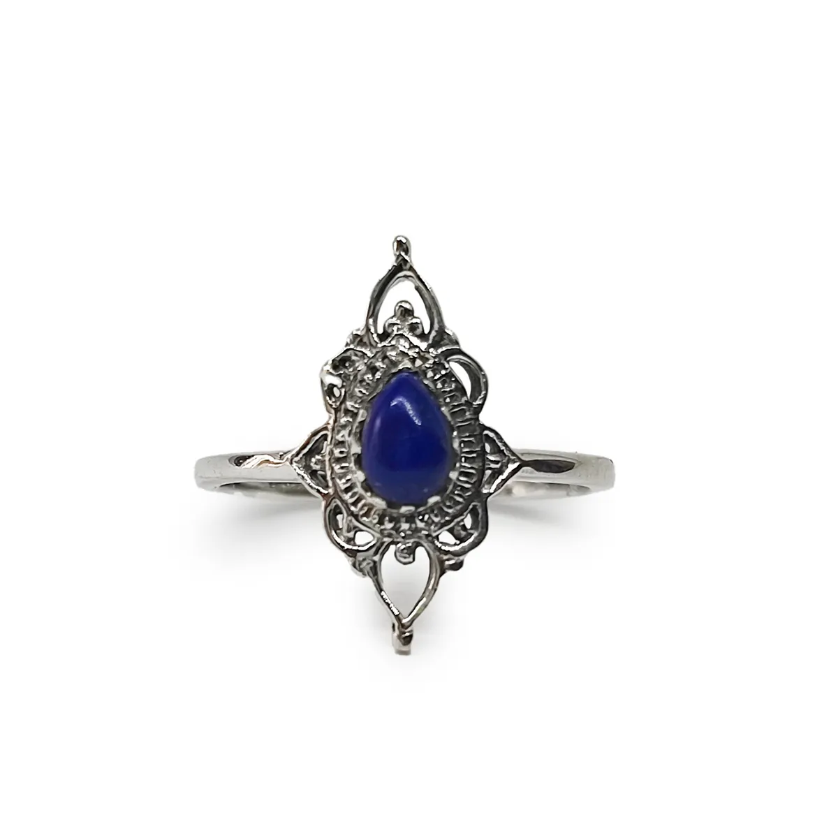 COGGIOLA - Anillos Ishani Piedra Lapislázuli Plata Fina 925