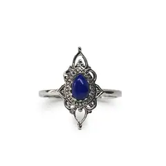 ANDREA COGGIOLA JOYAS - Anillos Ishani Piedra Lapislázuli Plata Fina 925