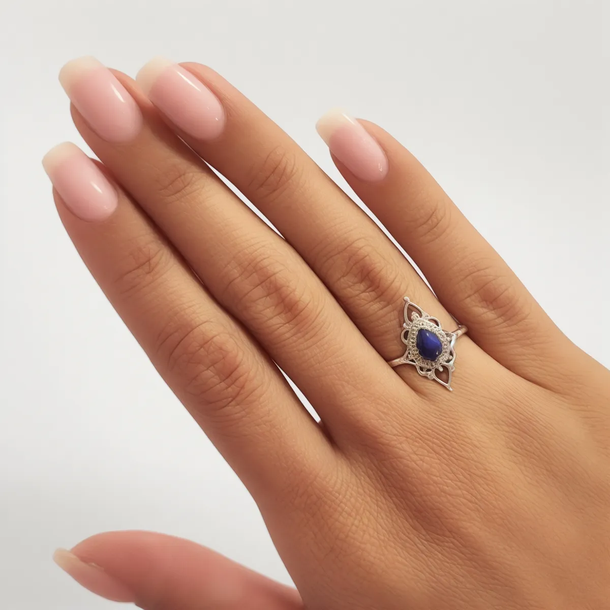 COGGIOLA - Anillos Ishani Piedra Lapislázuli Plata Fina 925