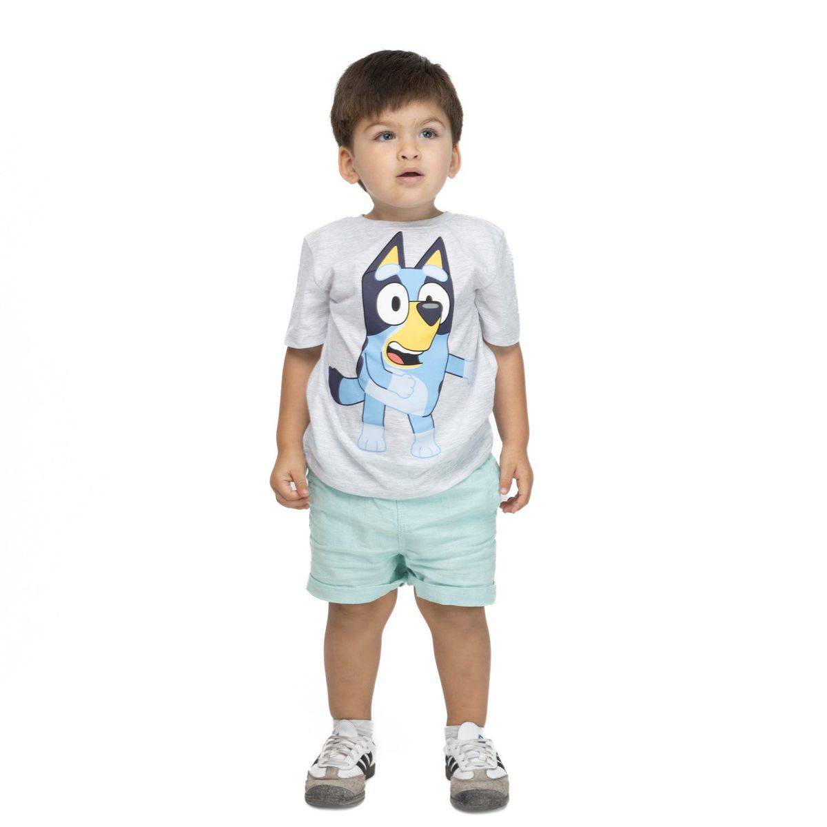 BLUEY - Polera Niño Gris Bluey